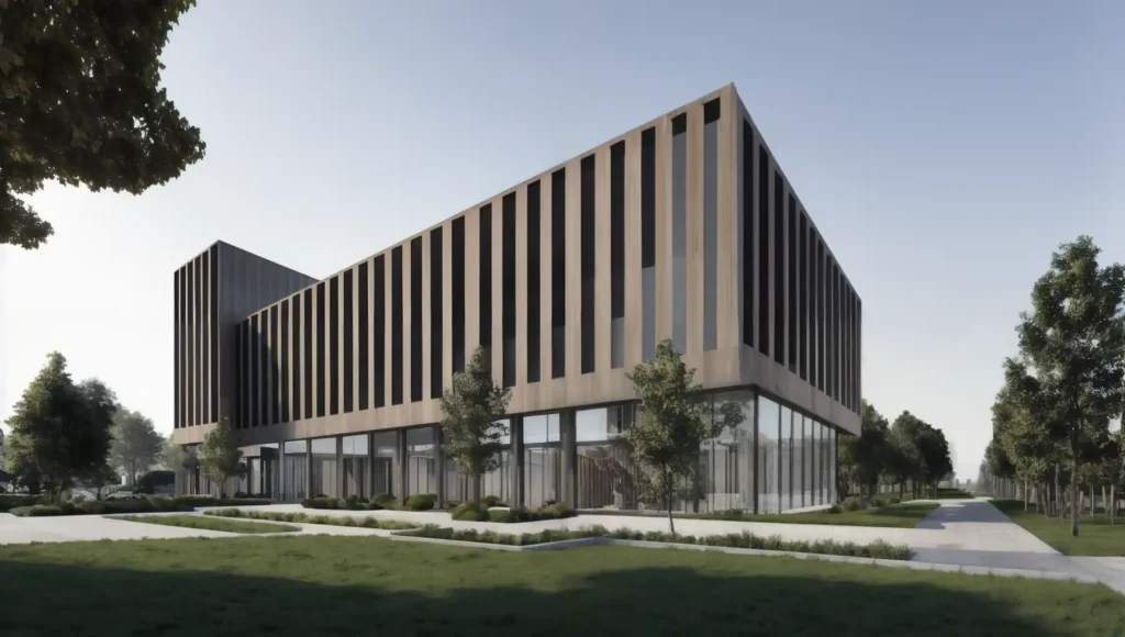 Renderizacao com IA predio comercial/ D5 Next AI