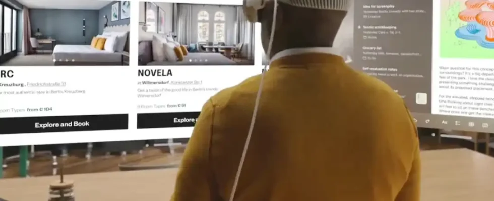 Vision Pro - Menu interativo