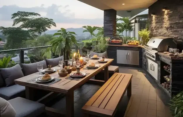 Varanda Gourmet com forno