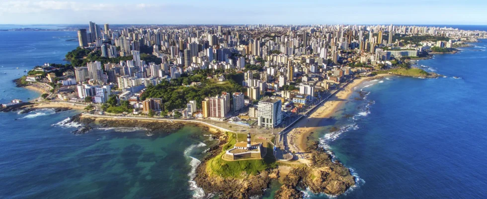Cidade de Salvador vista de cima