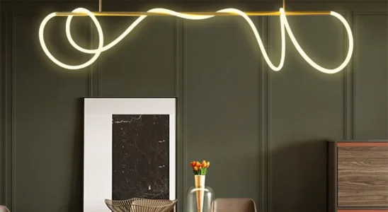 Luzes Pendentes com formato mangueira