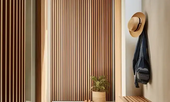 Ripado de madeira em corredor 1 - Foto Freepik