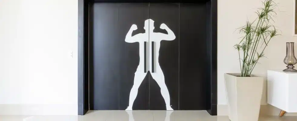 Casa Gabigol no Guarujá - Detalhe Porta/ foto por Gabriel Fernandes (Casa.com.br)