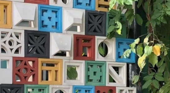 Cobogós e suas variedade de cores e formas