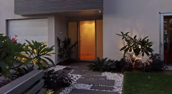 Paisagismo de concreto - frente da casa