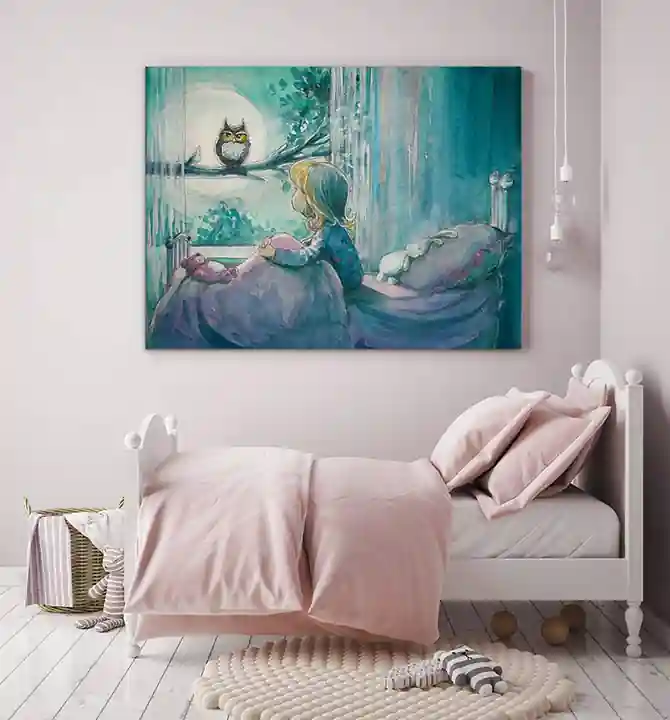 Arte nas paredes - Quarto de Meninas