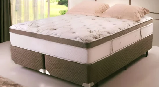 Cama box e Colchão de casal