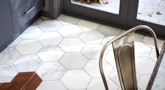 Ladrilho Hidráulico em piso de cozinha