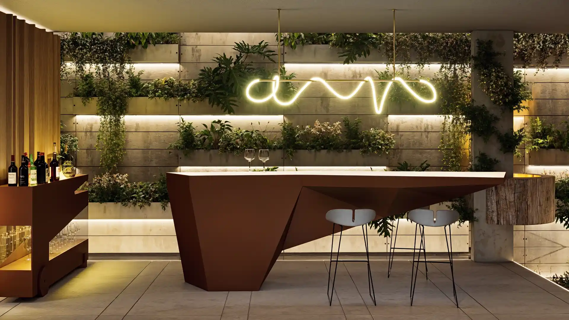 Perspectiva Espaço Bar - Projeto Sexy House - RJ/ BRA | Neo Living/ André Diamand