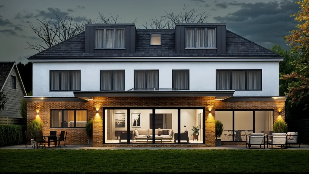 Windsor Greenwood - Back View - Night